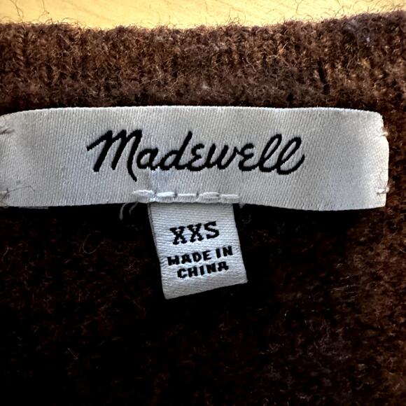 Madewell Kent Cardigan Duster Sweater Coziest Yarn Brown XXSmall - Picture 4 of 5
